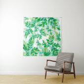 Tenture plante de nature motif feuille vert (En situation (horizontale))