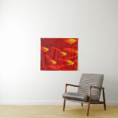 Tenture Plante rouge et vert en gros plan (En situation (horizontale))