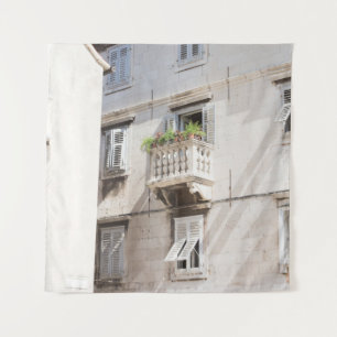 TENTURE PLANTE VERT POTTÉ SUR BALCON BROWN MAISON EN BÉTON