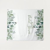 Tenture Plantes de mariage botanique pour une douche de ma (Devant (Horizontal))