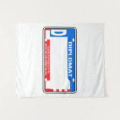 Tenture Plaque de licence diplomatique américaine vide (Devant (Horizontal))