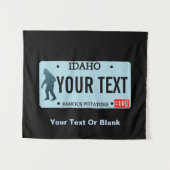Tenture Plaque de licence Idaho Sasquatch (Devant (Horizontal))