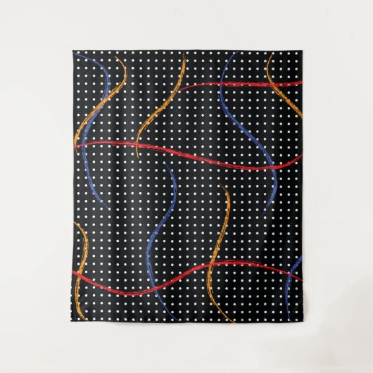 Tenture Plaque et points de peinture rétro (Devant)