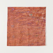 Tenture Plaque métallique rouillée gravée par corrosionabs (Devant (Horizontal))