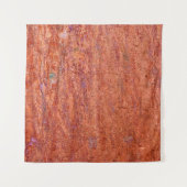 Tenture Plaque métallique rouillée gravée par corrosionabs (Devant)