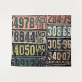 Tenture Plaques de licence vintages (Devant (Horizontal))