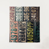Tenture Plaques de licence vintages (Devant)
