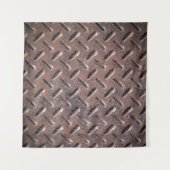 Tenture Plaques de surface vieilles en acier non glissant. (Devant (Horizontal))