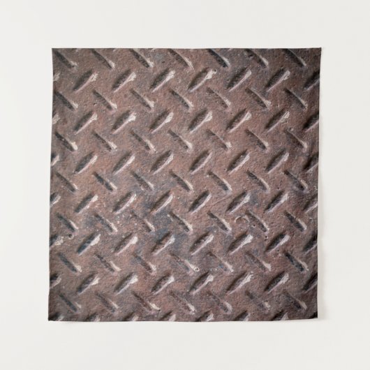 Tenture Plaques de surface vieilles en acier non glissant. (Devant (Horizontal))