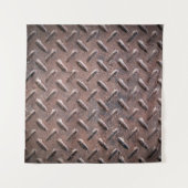 Tenture Plaques de surface vieilles en acier non glissant. (Devant)