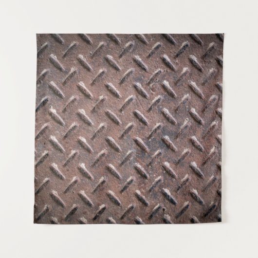 Tenture Plaques de surface vieilles en acier non glissant. (Devant)