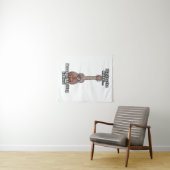 Tenture Playing guitar because adulting is hard. vintage (En situation (horizontale))