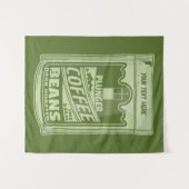 Tenture Plongeur café pop art emballage alimentaire illust (Devant (Horizontal))