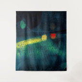 Tenture Pluie Vert pointillé (Devant)