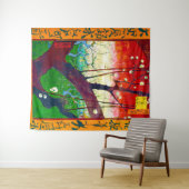 Tenture Plum à fleurs (après Hiroshige), Van Gogh (En situation (horizontale))