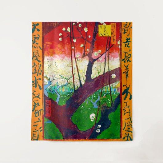 Tenture Plum à fleurs (après Hiroshige), Van Gogh (Devant)