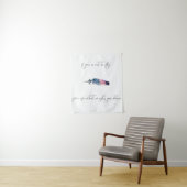 Tenture "Plumes" avec Sentiment (En situation)