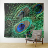 Tenture Plumes de paon Lucky (En situation (horizontale))