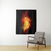 Tenture Plumes de paquetage de feu (En situation)