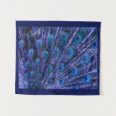 Tenture Plumes violettes Peacock Couverture bébé (Devant (Horizontal))
