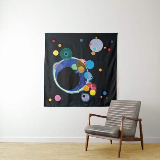 Tenture Plusieurs cercles par Wassily Kandinsky (En situation)