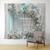 Tenture Plutôt Turquoise Arche de ballon floral suspendu (En situation (horizontale))