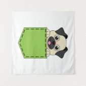 Tenture Poche animal chien (Devant (Horizontal))