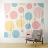 Tenture Point de polissage pastel (En situation (horizontale))