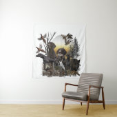 Tenture Pointeur à poils courts allemand (En situation)