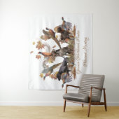 Tenture Pointeur à poils courts allemand (En situation)