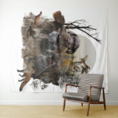 Tenture Pointeur À poils durs allemand (En situation (horizontale))