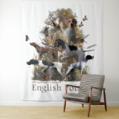 Tenture Pointeur anglais (En situation)