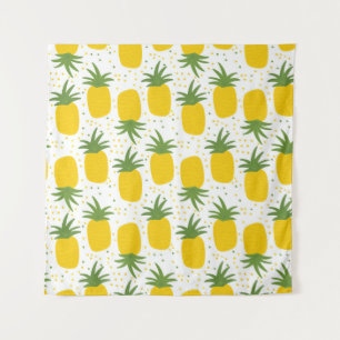 Tenture Points d'ananas : Conception de fruits d'été