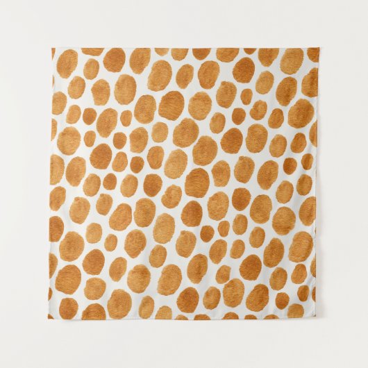 Tenture Points de polka dorés : Gouache abstraite (Devant)