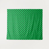 Tenture Points verts et noirs (Devant (Horizontal))