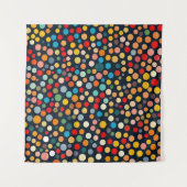 Tenture Pois colorés sur Arrière - plan foncé (Devant (Horizontal))