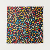 Tenture Pois colorés sur Arrière - plan foncé (Devant)