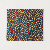 Tenture Pois colorés sur Arrière - plan foncé (Devant (Horizontal))