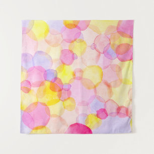 Tenture Pois couleur aquarelle motif transparent