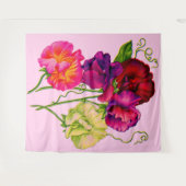 Tenture pois doux en violet et rose (Devant (Horizontal))