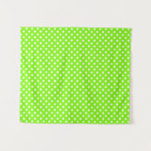 Tenture pois verts, blancs et verts (Devant (Horizontal))