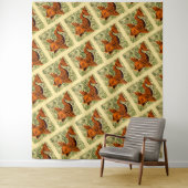 Tenture Poisson Antique Carrelage Ancien art (En situation)