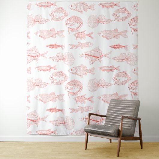 Tenture Poissons (En situation)