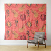 Tenture Poissons sur corail vivant arrière - plan (En situation (horizontale))