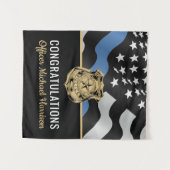 Tenture Police Academy Graduation Party Police (Devant (Horizontal))