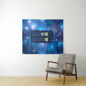 Tenture Police bleue Boîte d'appel publique - Royaume-Uni  (En situation (horizontale))