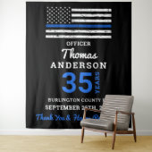 Tenture Police Retraite Application de la loi Mince Ligne (En situation)