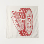 Tenture Polis à chaussures rouges (Devant (Horizontal))