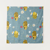 Tenture Pollinant Les Abeilles, Flower Garden Scene. (Devant (Horizontal))