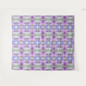 Tenture Polygonal géométrique violet violet bleu pixel car (Devant (Horizontal))
